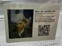 Pikachu With Grey Felt Hat Van Gogh Museum Pokemon Promo Card *INSERT ONLY* - Image 1