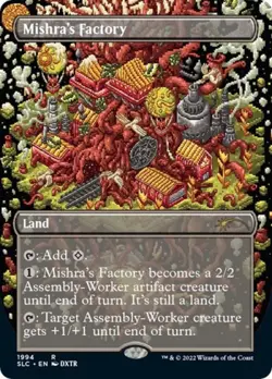 Mishra's Factory (Borderless) -Foil Near Mint MTG - Image 1