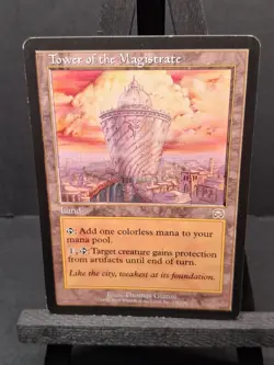 MTG Tower of the Magistrate Mercadian Masques Land Rare MP Magic Commander EDH - Image 1