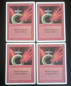 4 x Shatter - Unlimited - MTG Magic the Gathering - Red LP - Image 1