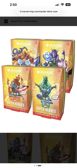 Magic Marvel SuperHeroes Collector’s Edition Commander Deck Bundle PRESALE - Image 1