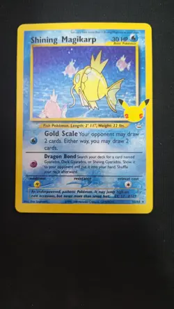 Shining Magikarp 66/64 Celebrations: Classic Collection Pokemon TCG Card NM - Image 1