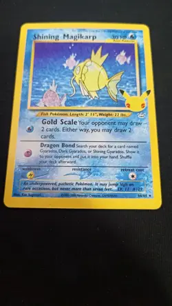 Shining Magikarp 66/64 Celebrations: Classic Collection Pokemon TCG Card NM - Image 2