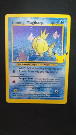 Shining Magikarp 66/64 Celebrations: Classic Collection Pokemon TCG Card NM - Image 3