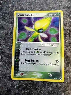 Dark Celebi 2004 EX Hidden Legends 4/101 Holo Pokemon Card NEAR MINT! - Image 1