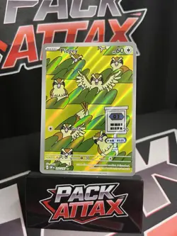 Pokemon TCG Obsidian Flames Pidgey 207/197 Holo Illustration Rare Full Art - Image 1