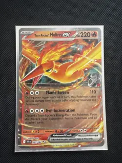 Pokemon TCG Rocket's Moltres EX 31/182 | Destined Rivals | Double Rare Holo NM/M - Image 1