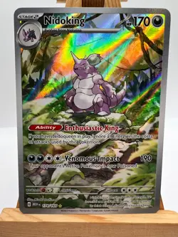 Pokemon TCG - S&V 151 - 174/165 Nidoking - Illustration Rare - NM/M - Image 1