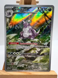 Pokemon TCG - S&V 151 - 174/165 Nidoking - Illustration Rare - NM/M - Image 1