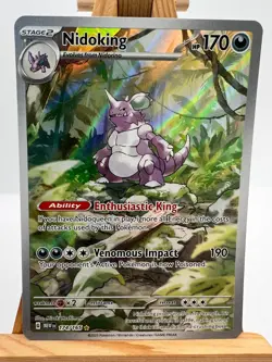 Pokemon TCG - S&V 151 - 174/165 Nidoking - Illustration Rare - NM/M - Image 1