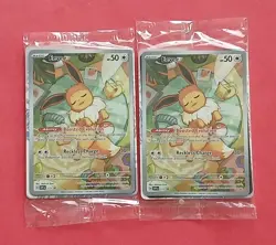 Pokemon Scarlet & Violet Prismatic Evolutions Eevee SVP 173 ETB Black Star X2 - Image 1