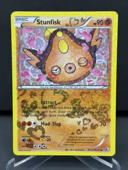 Pokemon Stunfisk RC12/RC25 Legendary Treasures Radiant Collection Holo - LP - Image 1