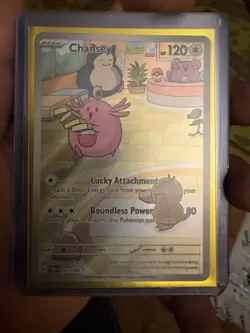 Pokemon TCG Chansey Illustration Twilight Masquerade Card 187/167 NM/M Condition - Image 1