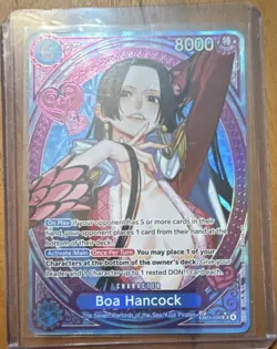 Bandai One Piece CCG Holo Boa Hancock Character EB03-026 Special 8000 Power - Image 1