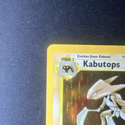 Pokemon Fossil Kabutops Holo Card Vintage WOTC 9/62 NM 1999 - Image 3