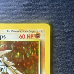 Pokemon Fossil Kabutops Holo Card Vintage WOTC 9/62 NM 1999 - Image 4