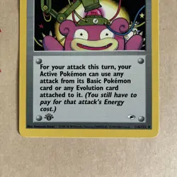Pokemon Card Recall 1st Edition Gym Heroes Uncommon 116/132 - LP - Image 4