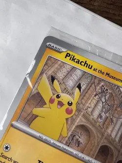 Pikachu At The Museum, Pokemon X Natural History Museum Jumbo Promo Card NEW GSP - Image 5