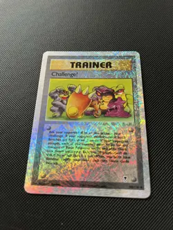 Challenge! Pokemon Trainer Card 106/110 Legendary Collection Reverse Holo 2002 - Image 4