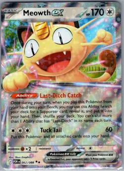 Meowth ex 062/088 ME03: Perfect Order - Pokemon Card - NM - Image 1