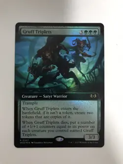 Gruff Triplets Foil Extended Borderless MTG Magic the Gathering Card NM Mint WOE - Image 1