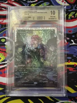 BGS 10 ~ MTG: Foundations FDN #439 LLANOWAR ELVES SHOWCASE - FRACTURE FOIL - Image 1
