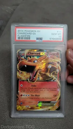 2014 Pokemon Flashfire Charizard EX 11/106 PSA 10 - Image 1