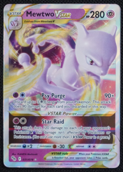 Pokemon TCG Mewtwo VSTAR 031/078 Ultra Rare Pokemon Go Near Mint English - Image 1