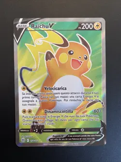 Pokemon Raichu V 158/172 Full Art ITA Near Mint Shining Legends - Image 1