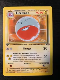 Carte Pokemon : Electrode 18/64 Edition 1 Jungle Wizards Francaise - Image 1