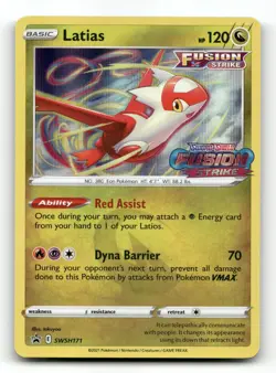 Latias (Prerelease) SWSH171 - Fusion Strike Stamped Promo - Pokemon Card NM/M - Image 1
