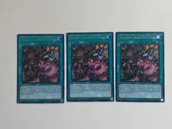 Yugioh - Dramatic Snake-Eye Chase x 3 - 1st Edition Ultra Rare NM - Free Holo - Image 1