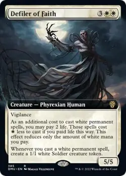Defiler of Faith (Extended Art) - Near Mint MTG Dominaria United - Image 1