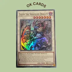 BPRO-EN042 Zalen the Shackled Dragon Super Rare 1st Edition YuGiOh - Image 1