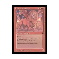 WOTC MtG Legends Crimson Manticore (R) NM - Image 1