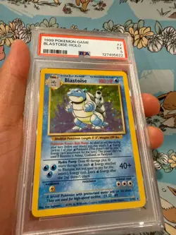 Blastoise Pokemon Base Set Holo 1999 Wizards of The Coast (WOTC) 2/102 PSA 5 - Image 2
