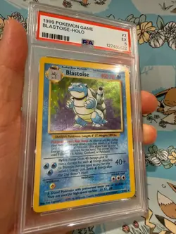 Blastoise Pokemon Base Set Holo 1999 Wizards of The Coast (WOTC) 2/102 PSA 5 - Image 3