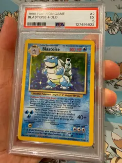 Blastoise Pokemon Base Set Holo 1999 Wizards of The Coast (WOTC) 2/102 PSA 5 - Image 4