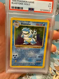 Blastoise Pokemon Base Set Holo 1999 Wizards of The Coast (WOTC) 2/102 PSA 5 - Image 5
