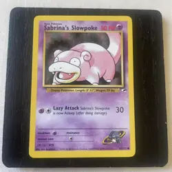 Pokemon TCG Sabrina’s Slowpoke Gym Heroes 95/132 Regular 1st Edition MP. - Image 1