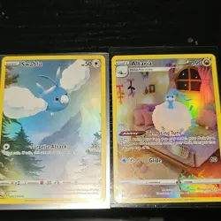 Pokemon TCG Crown Zenith Galarian Gallery Full Art Holo Swablu GG27 Altaria GG19 - Image 1