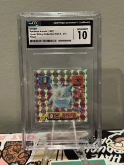 1997 Pokemon Amada GENGAR PRISM Hyper Sticker Collection Part 2 #377 - Image 1