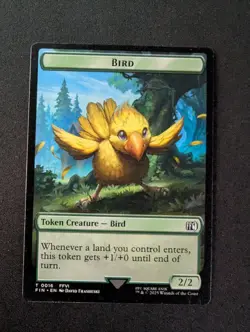 BIRD 16 // WIZARD 14 MTG Final Fantasy Tokens - Image 1