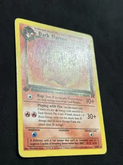 Dark Flareon 35/82 Team Rocket 1st Edition Pokemon Card - Image 2