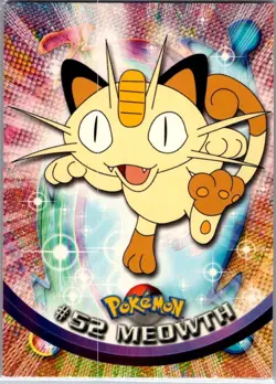 1999 Topps Pokemon TV Animation Series 1 - Meowth #52 Trading Card - Image 1
