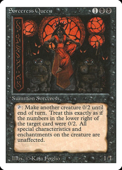 MTG - Sorceress Queen - Revised - Magic the Gathering - Image 1
