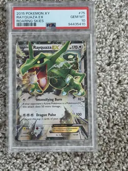 Rayquaza Ex 2015 Pokemon XY Roaring Skies #75/108 PSA 10 Gem Mint - Image 1