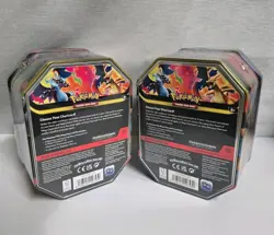 Mega Charizard X and Y Tin Sealed 2026 Set of 2x Pokemon TCG Phantasmal Flames - Image 2