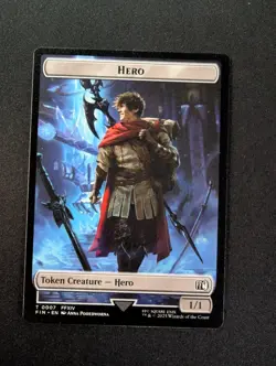 HERO 7 // ROBOT WARRIOR 12 MTG Final Fantasy Tokens - Image 1