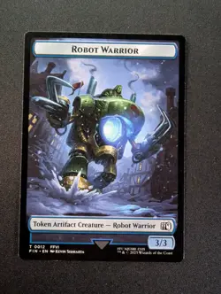 HERO 7 // ROBOT WARRIOR 12 MTG Final Fantasy Tokens - Image 2